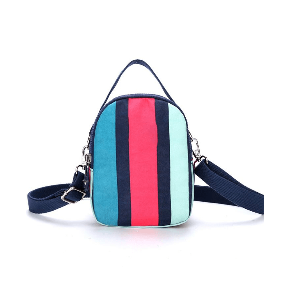 Blaudonau- MINI Damen Reißverschluss- Tasche Bunt