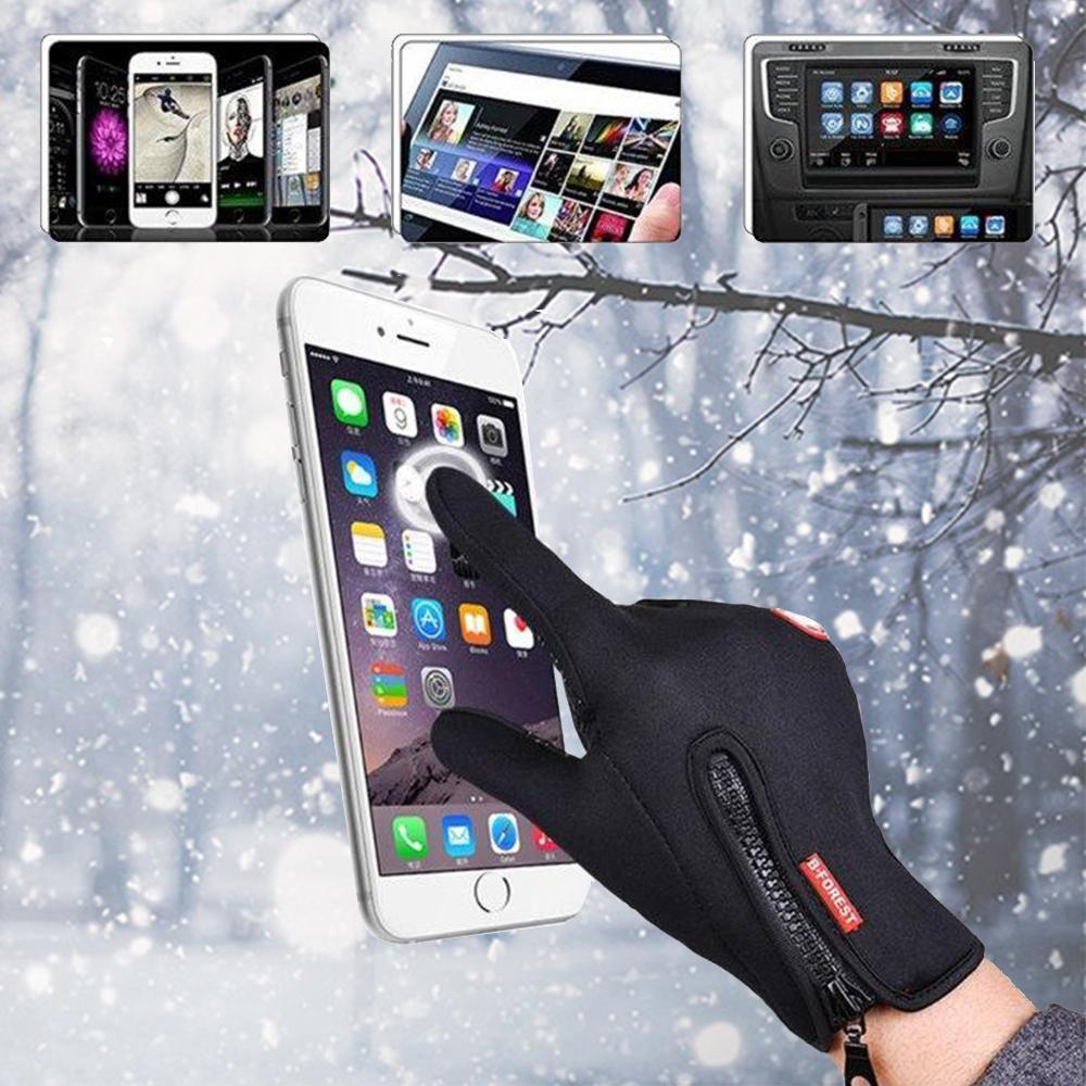 Blaudonau- Engeliebe Premiume warme winddichte wasserdichte Touchscreen Handschuhe Unisex