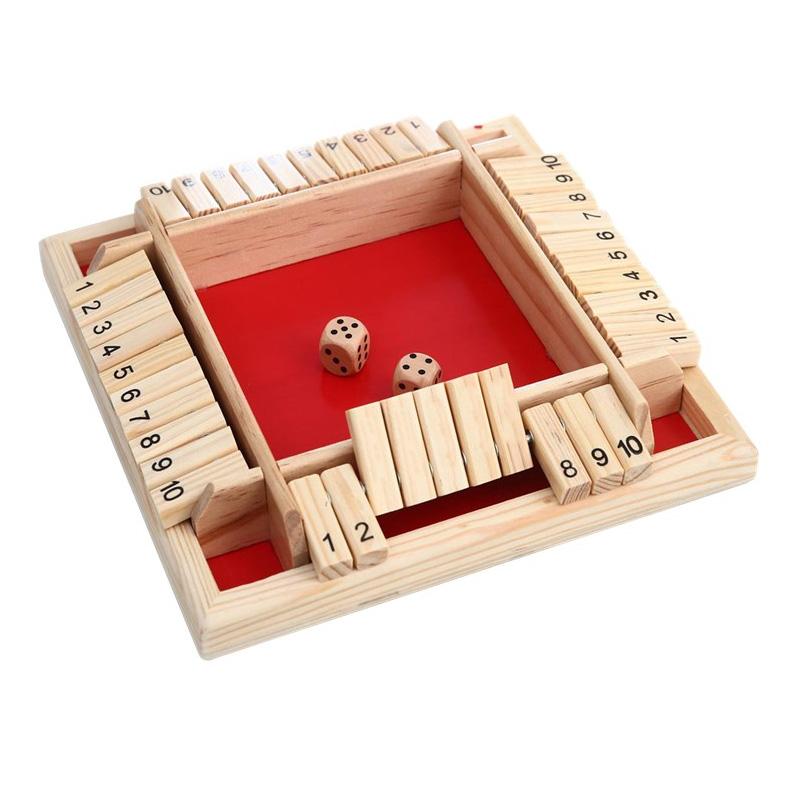 Blaudonau- „Shut The Box“-Spiel – Lustiges Tisch-Mathespiel für Erwachsene und Kinder