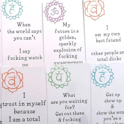 Blaudonau- 🎁Lustiges Affirmationskarten-Geschenk aus beschichtetem Papier (Set mit 16 Stück)