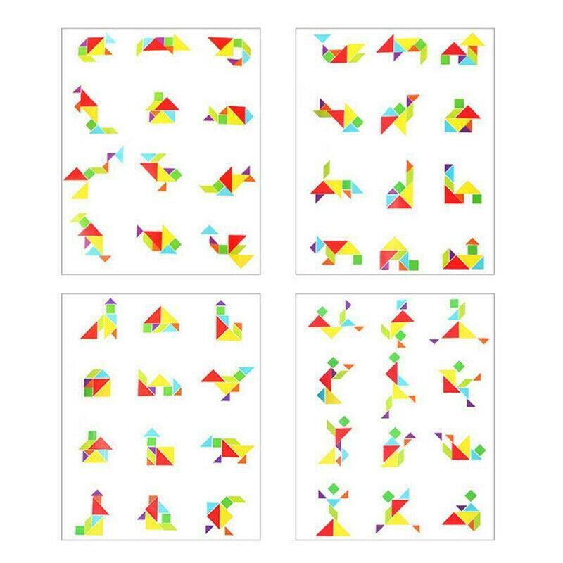 Blaudonau- Holzmuster Tangram Magnetpuzzle