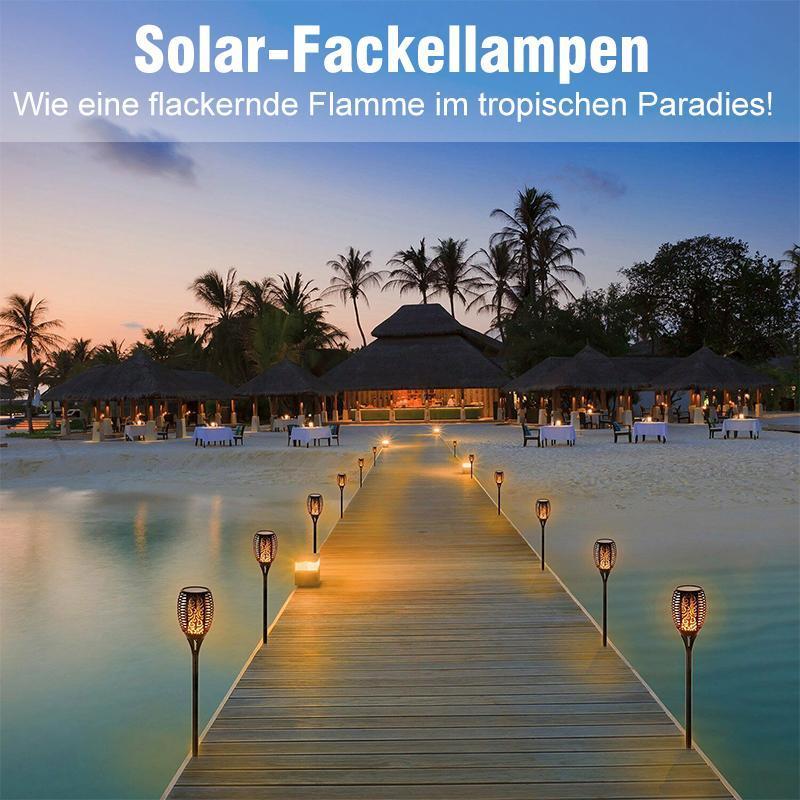 Blaudonau- LED Solar-Fackellampe Tanzen Flamme