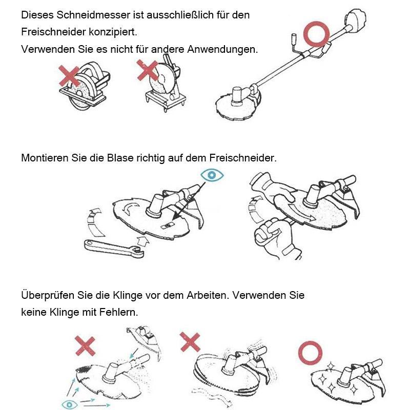 Blaudonau- Sägeblatt aus Rasenmäherlegierung