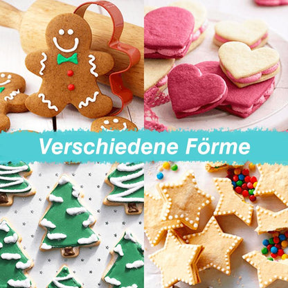 Blaudonau- Multi-Größe Kreativer 3D Cookies Hersteller, 5- Set