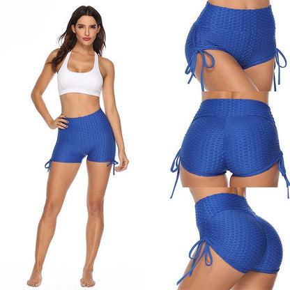 Blaudonau- Yogahose, Bubble-Shorts mit Schleife schwarz