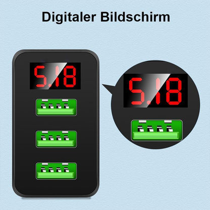 Blaudonau- Handy-Ladestecker mit digitaler Anzeige