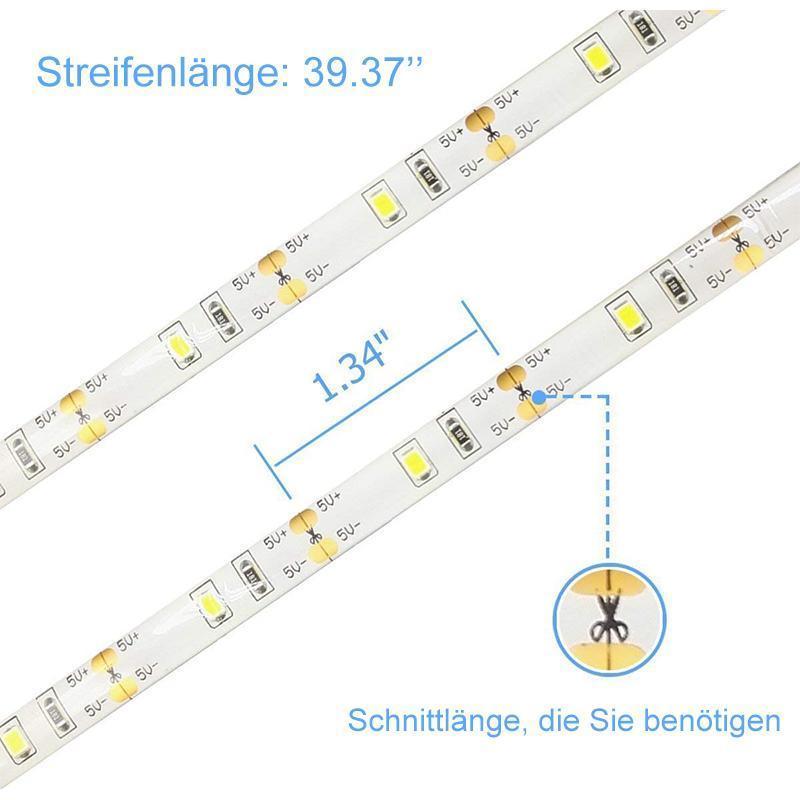 Blaudonau- LED Bewegungsmelder Wasserdichter Lichtgürtel