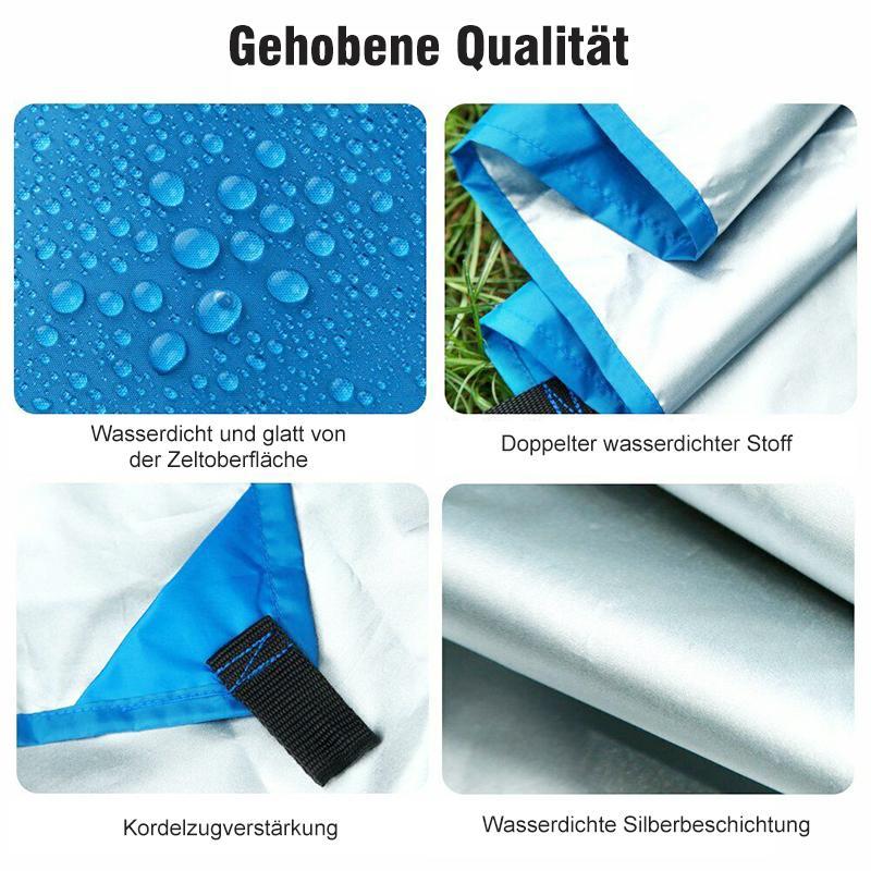 Blaudonau- Markise Sonnenschutz Regenschutz Strand Camping Picknick Pad Feuchtigkeitsschutzmatte (nur Zelt, Unterstützung nicht enthalten)