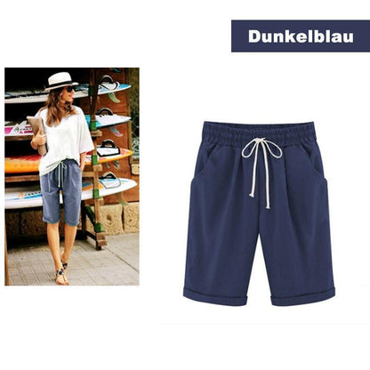 Blaudonau- Damen lockere Shorts