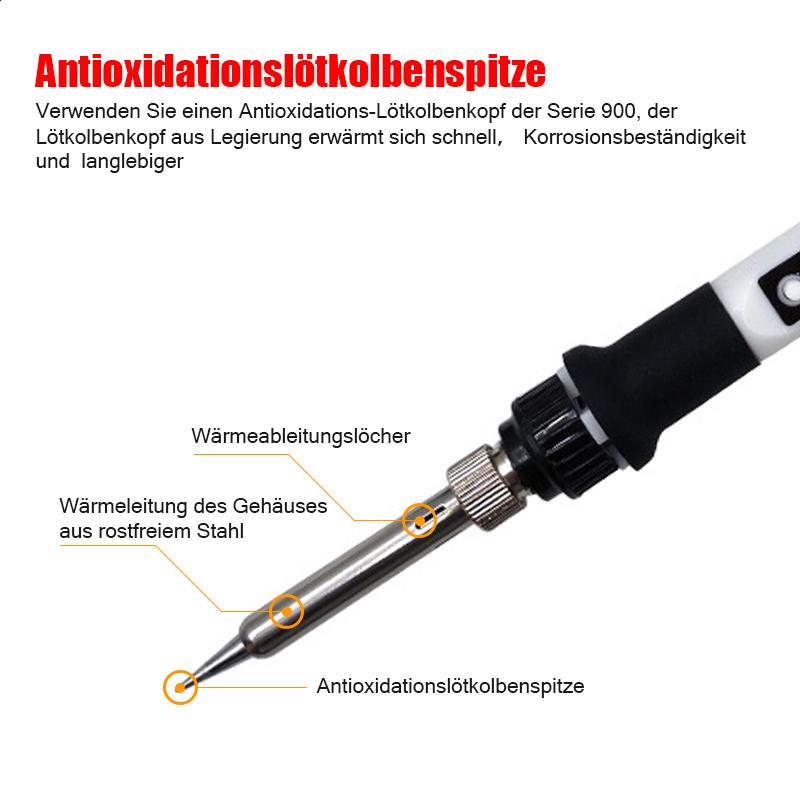 Blaudonau- 800W Digitalanzeigethermostat elektrisches Bügeleisen