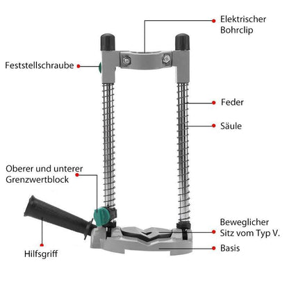 Blaudonau- Elektrische Bohrständer mit einstellbarer Winkelposition