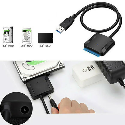 Blaudonau- USB 3.0 bis 2.5 / 3.5 "SATA III Festplattenadapter