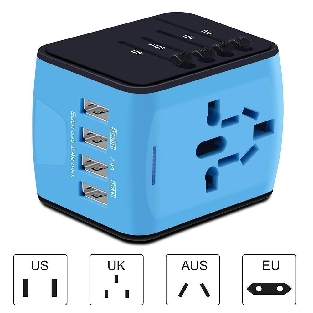 Blaudonau- Universal World Plug Reiseadapter