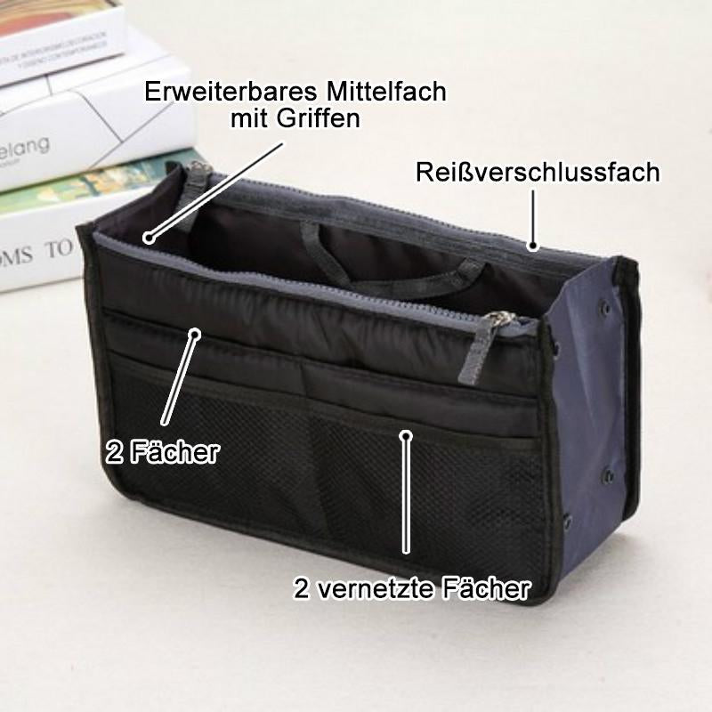 Blaudonau- Frauen Tasche praktische Handtasche Geldbörse Nylon Dual Organizer Insert Cosmetic Lagerung