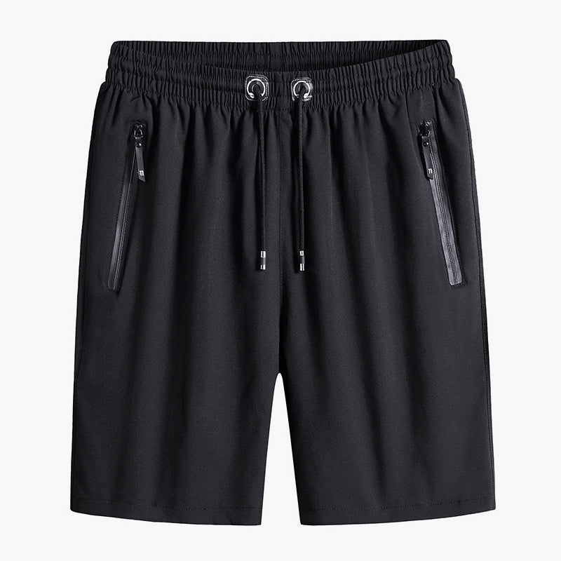 Blaudonau- Eisseide-Stretch-Shorts für Herren Schwarz