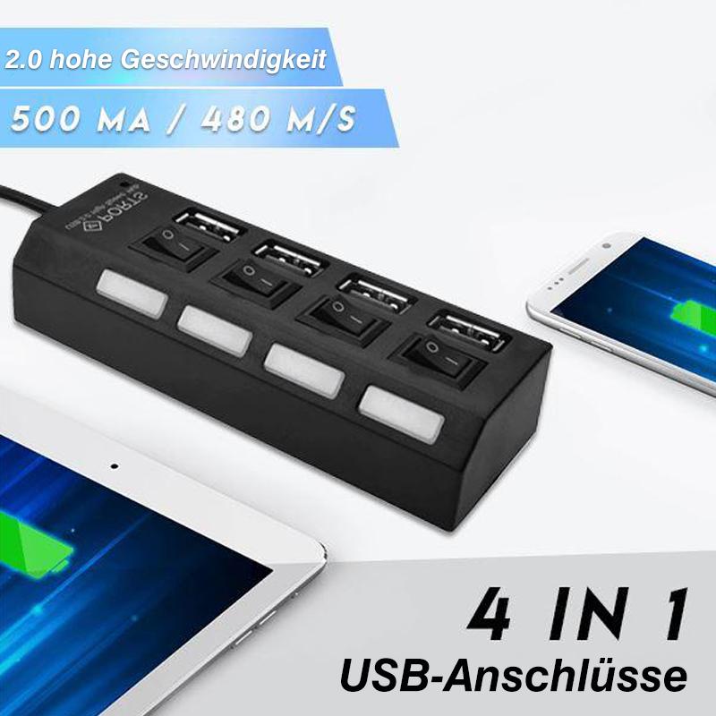 Blaudonau- Hochgeschwindigkeits-USB-Hub mit mehreren Anschlüssen