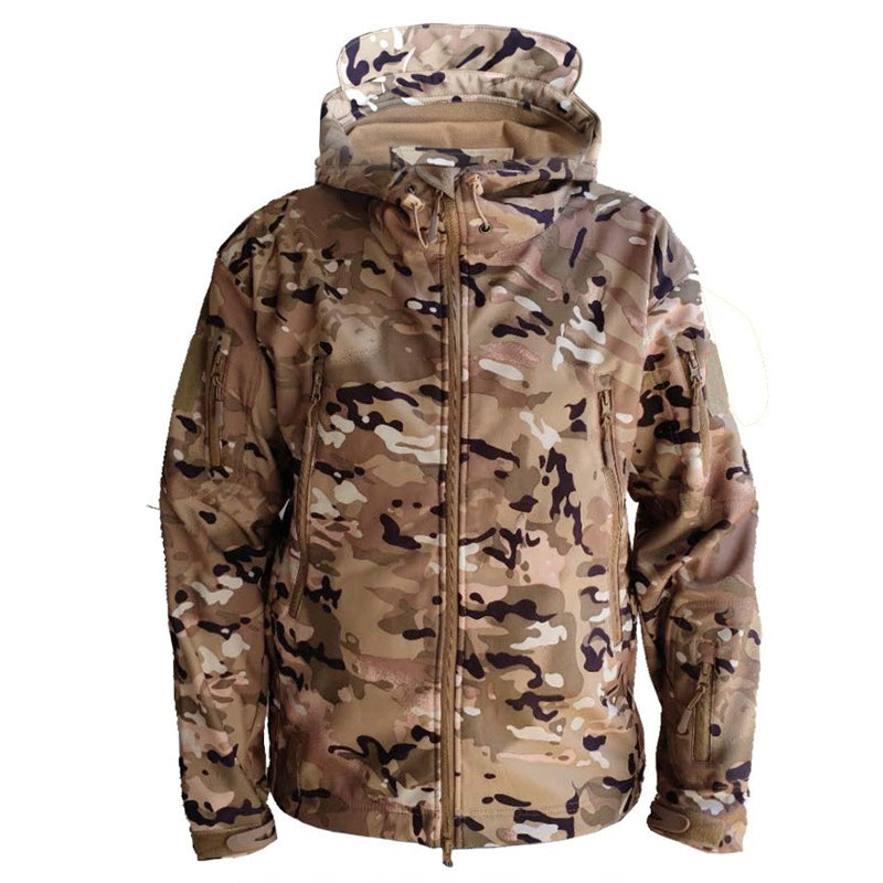 Blaudonau- Taktische Outdoor-Jacke khakifarbene Tarnung