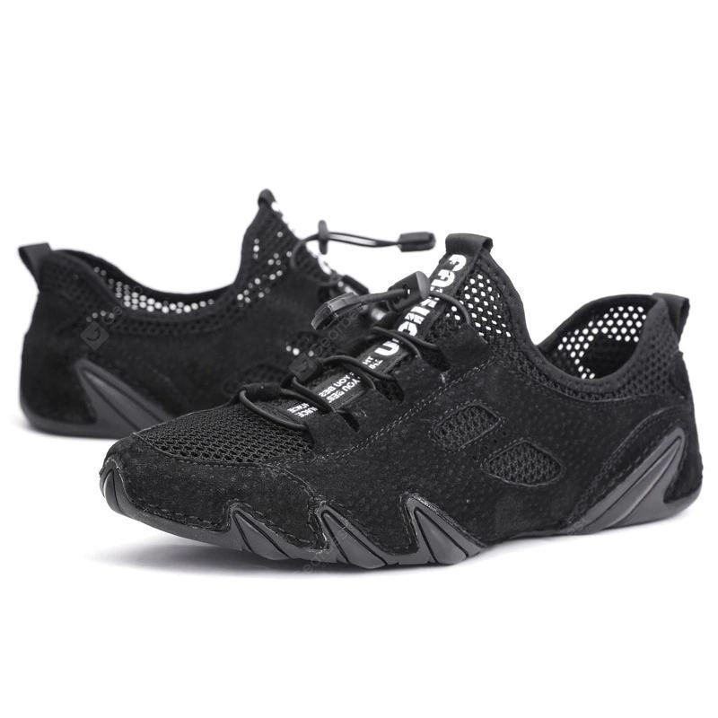 Blaudonau- Herren Octopus Atmungsaktive Mesh Freizeitschuhe Schwarz