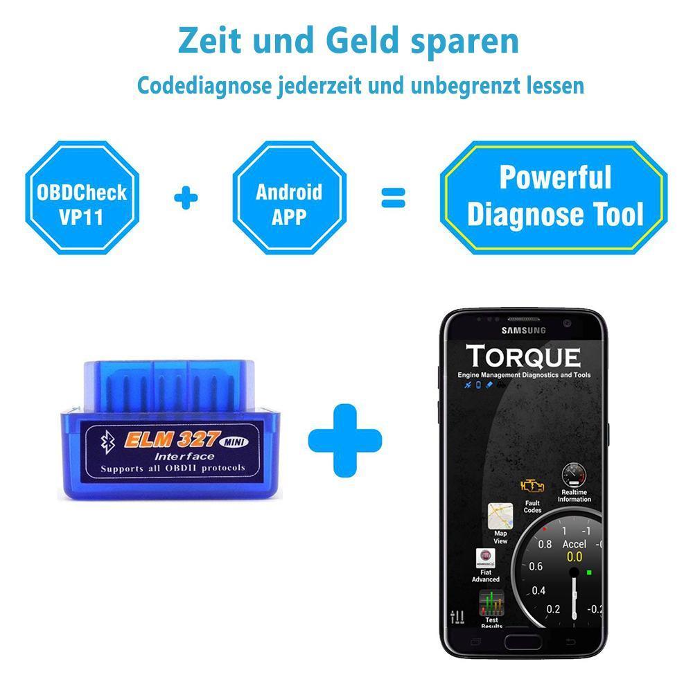 Blaudonau- Auto Arzt OBDII ELM327 Bluetooth-Auto-Detektor