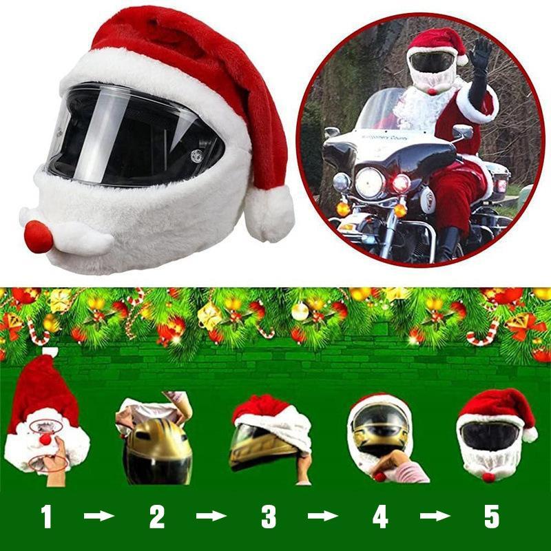 Blaudonau- Weihnachtsmann Motorradhelm Protektor