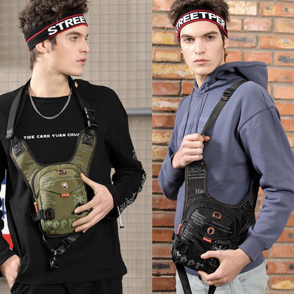 Blaudonau- Multifunktionale Sport-Brusttasche für Männer