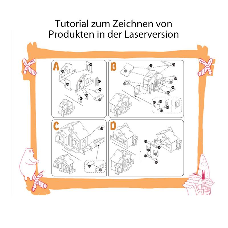 Blaudonau- Dreidimensionales Holzpuzzle