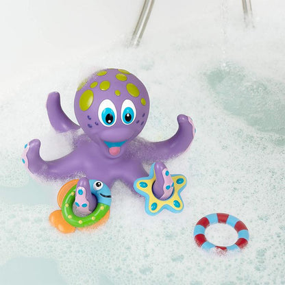 Blaudonau- Kinder Octopus Badespielzeug mit 5 Ringen