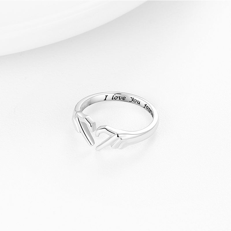 Blaudonau- To My Daughter ‘I Love You Forever’ Heart Ring