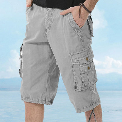 Blaudonau- Stilvolle, strapazierfähige Cargo-Shorts mit 8 Taschen für Herren