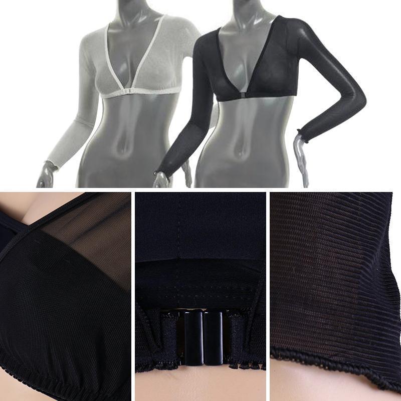 Blaudonau- Damen Nahtlose Arm Shaper Mesh Shaping Unterwäsche