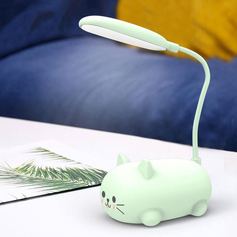 Blaudonau- Cartoon Katze LED Schreibtischlampe