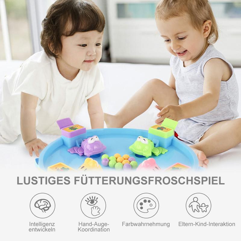 Blaudonau- Familien Spielzeug- Frosch essen Erbsen