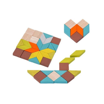 Blaudonau- Rubiks Würfel-Puzzle-Blöcke mit Eisenbox Puzzle