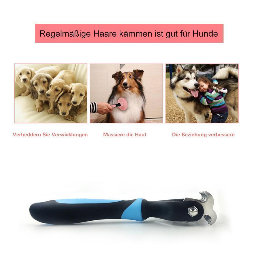 Blaudonau- Hundesalon Doppelseitiger Kamm - entfernt lose Knoten und Tangled Hair