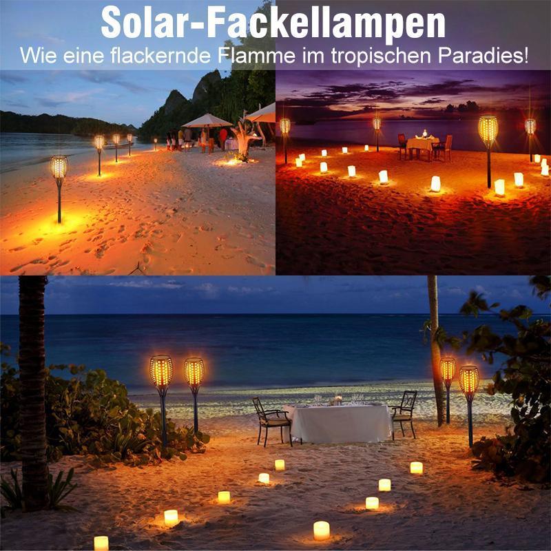 Blaudonau- LED Solar-Fackellampe Tanzen Flamme