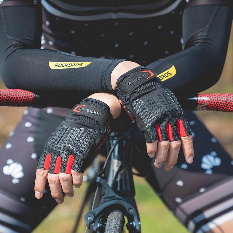 Blaudonau- Fahrradhandschuhe mit halben Fingern