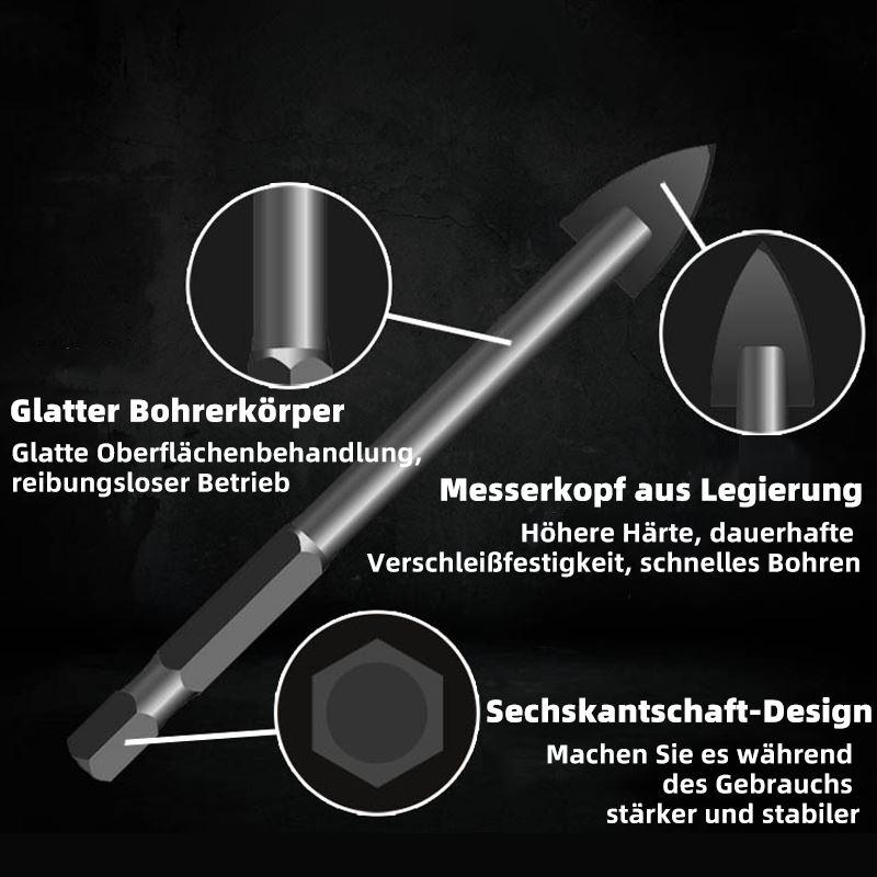 Blaudonau- Dreieckbohrer mit Sechskantschaft aus Legierung(5 STÜCKE)