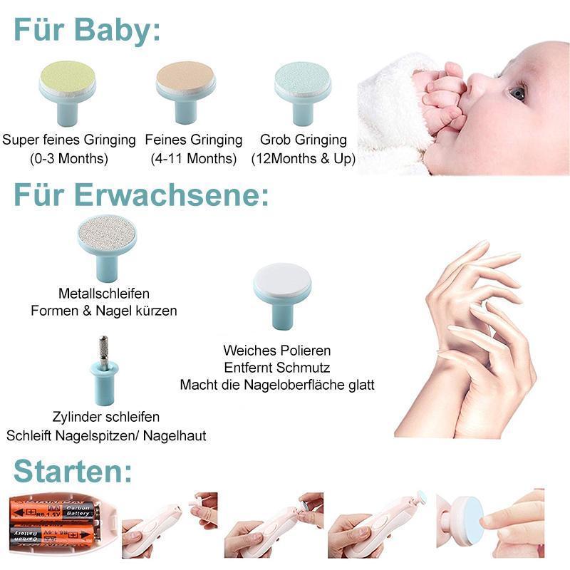 Blaudonau- Elektrischer Nagelschleifer für Baby