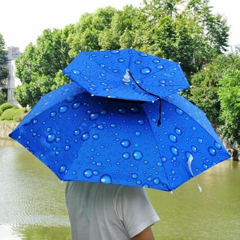 Blaudonau- Regenschirmhut für das Fischen und Gartenarbeit