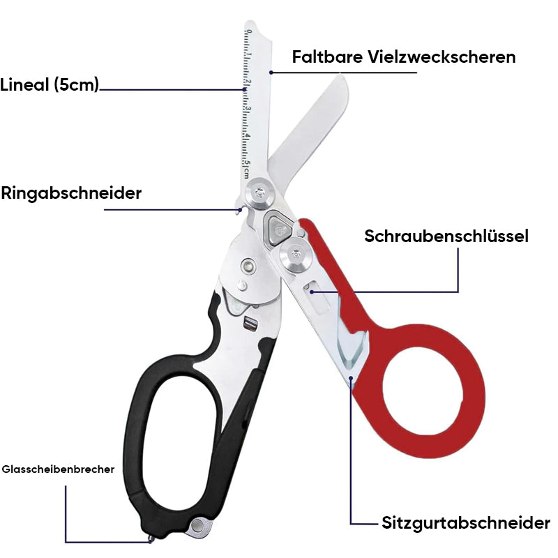 Blaudonau- 6-in-1-Multifunktionsschere für Traumata