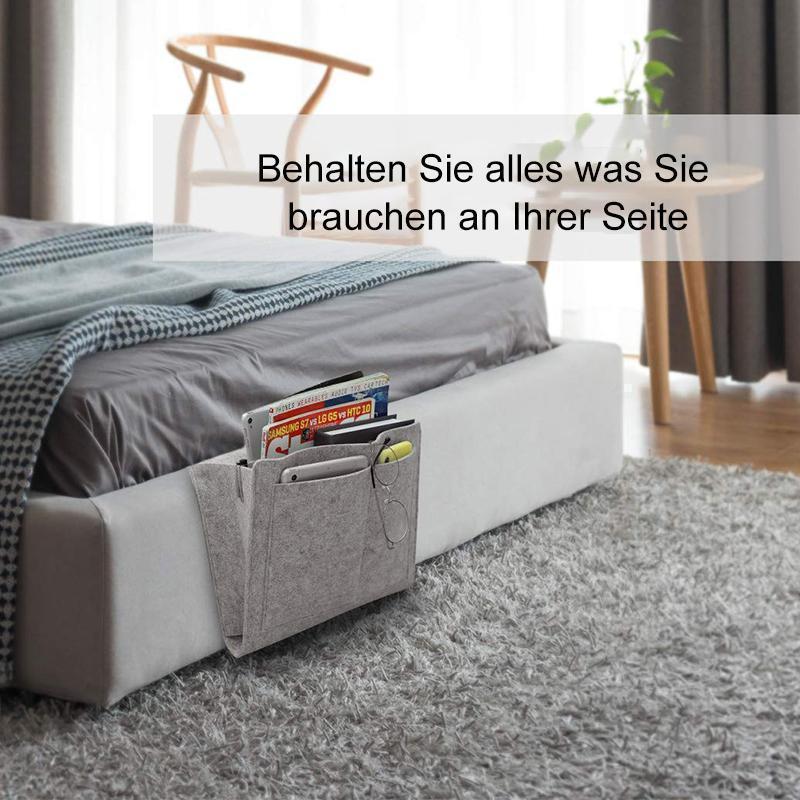 Blaudonau- Bettaufhänger-Aufbewahrungstasche aus Filz für Bett/Sofa/Tisch