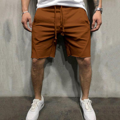 Blaudonau- Herr Lose elastische Taillenshorts Hell braun