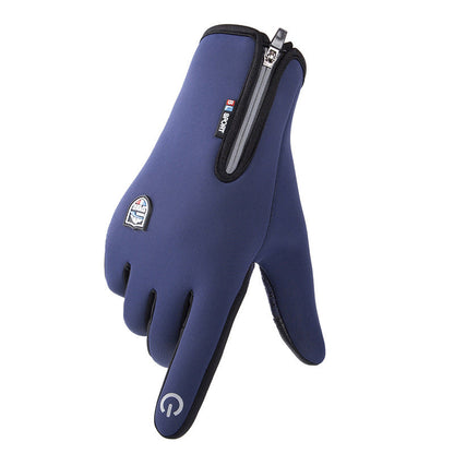 Blaudonau- Warme Touchscreen-Handschuhe Blau