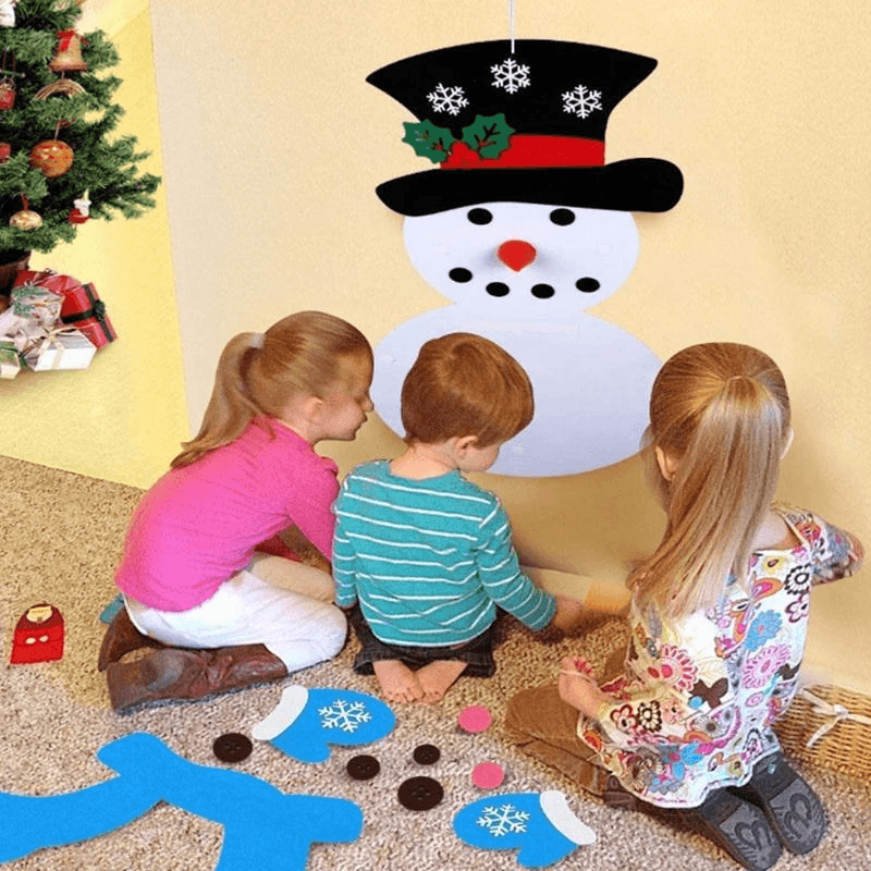 Blaudonau- DIY Filz Weihnachten Schneemann Set