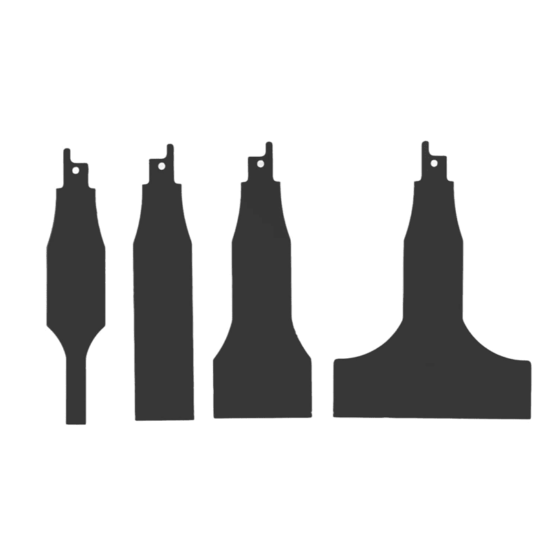 Blaudonau- Schaber für Säbelsägen (4 Stück)