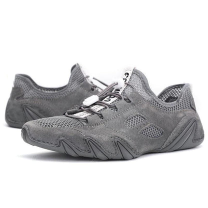 Blaudonau- Herren Octopus Atmungsaktive Mesh Freizeitschuhe Grau