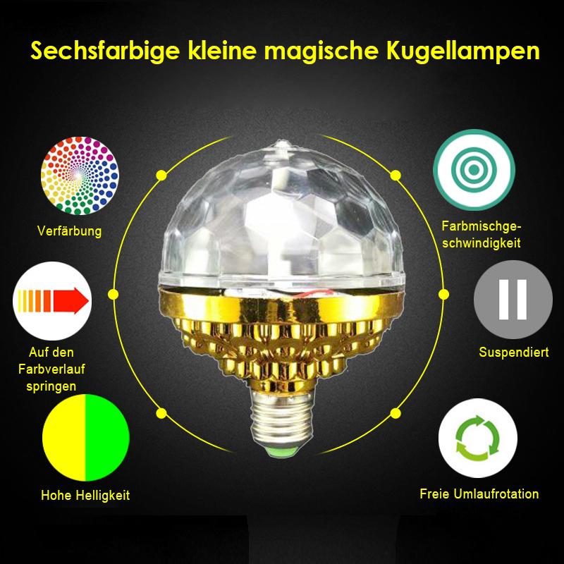 Blaudonau- LED Disco Bunte rotierende Glühlampen