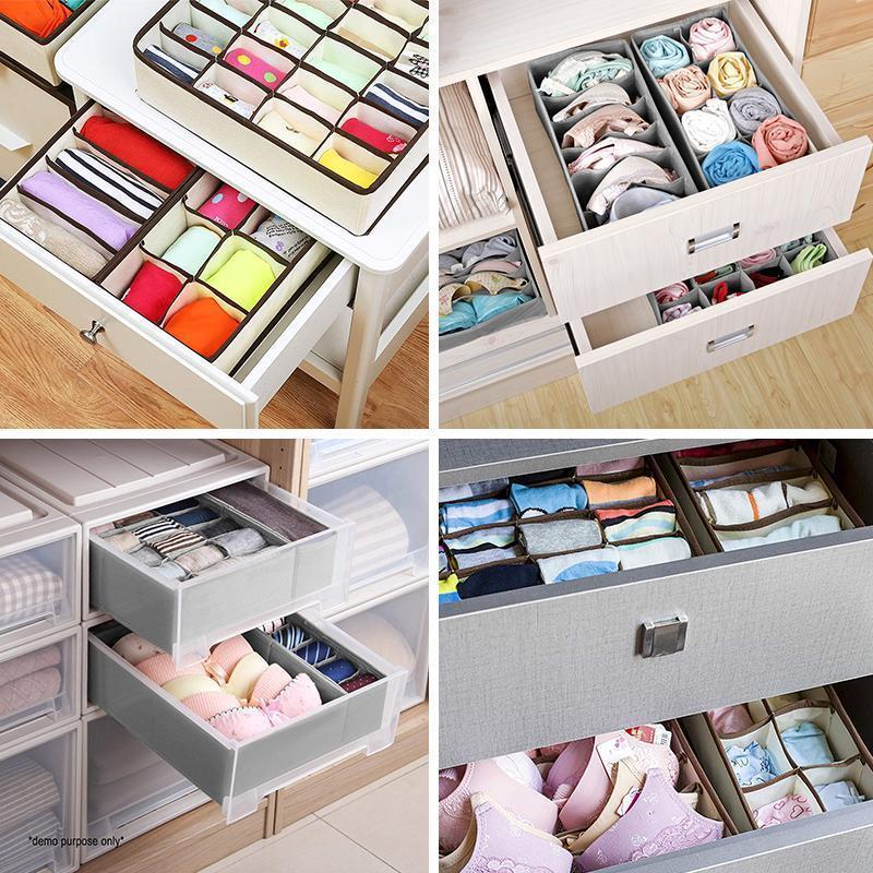 Blaudonau- Faltbarer Kleiderschrank Unterwäsche Organizer (4 Stk im Set)