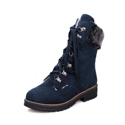 Blaudonau- Winter Neu Schnee Martin Stiefel Blau