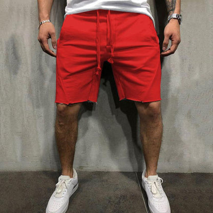 Blaudonau- Herr Lose elastische Taillenshorts Rot